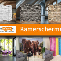 Overzicht kamerschermen – houten, canvas, Japanse en stoffen kamerverdelers voor woning en kantoor