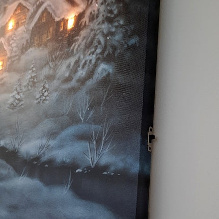 Kerst Canvas LED winters Landschap