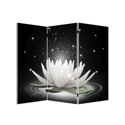 Raamscherm - Mini Decoratief Kamerscherm voor Vensterbank Magische Lotus Bloem