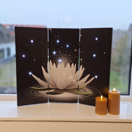 Raamscherm Lotus Bloem in Vensterbank