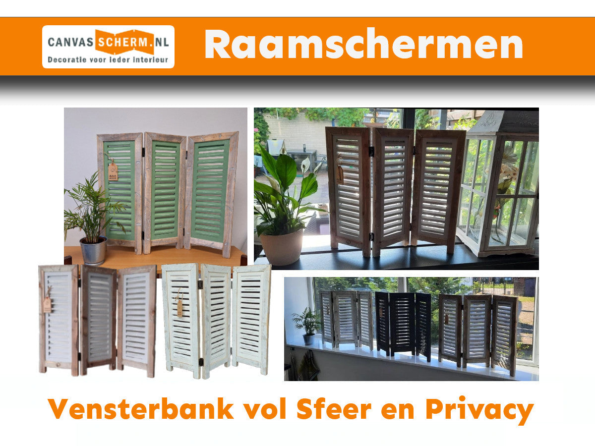 Raamscherm Vensterbank vol sfeer