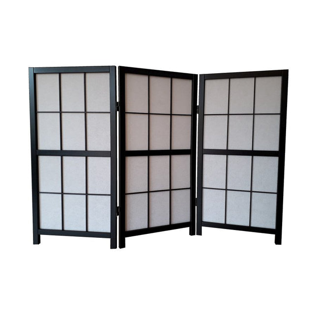 Kamerscherm Japans Laag 90cm Zwart