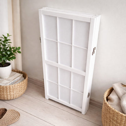 Kamerscherm Japans Laag 90cm Wit