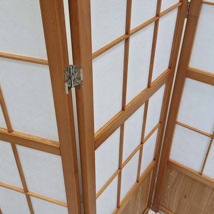 Kamerscherm Japans Akira 120cm Naturel 4panelen