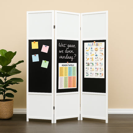 Kamerscherm met beschrijfbaar magnetisch blackboard