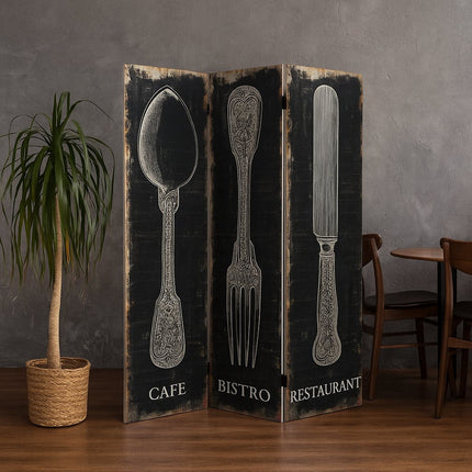 Kamerscherm met afbeelding Cafe Bistro Restaurant