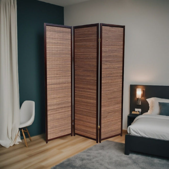 Kamerscherm Walnut 3 panelen