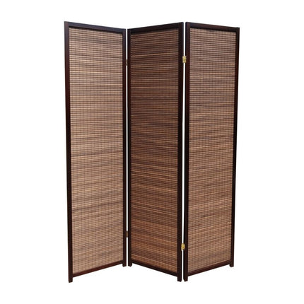 Kamerscherm Hout Walnut 3panelen