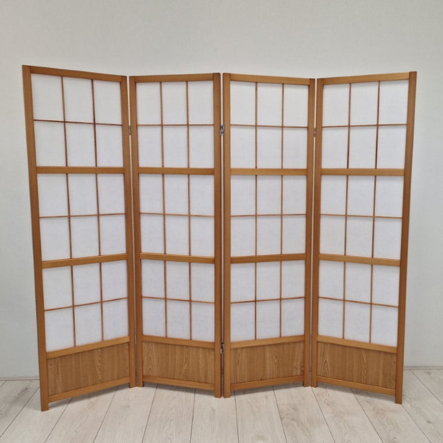 Kamerscherm Japans 150cm Naturel 4panelen
