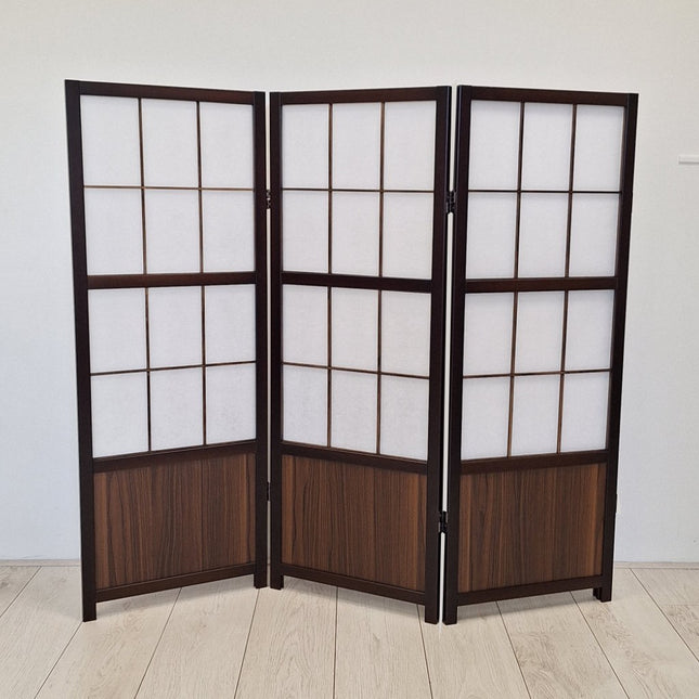 Kamerscherm Japans Laag 120cm Walnut