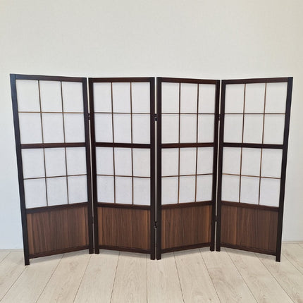 Kamerscherm Japans Laag 120cm Walnut