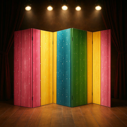 Kamerscherm met kleuren