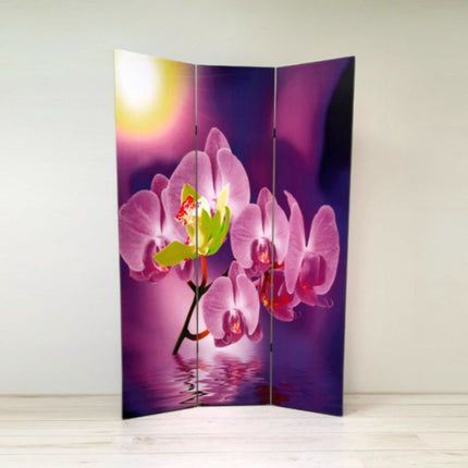 Kamerscherm Canvas Orchidee B120xH180cm 3panelen