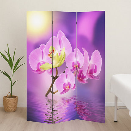 Kamerscherm Canvas Orchidee B120xH180cm 3panelen