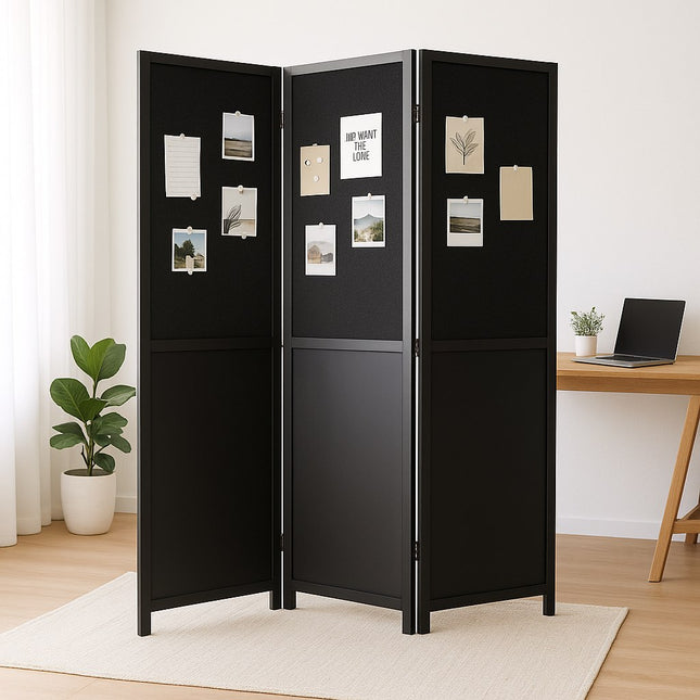 Kamerscherm Zwart Prikbord