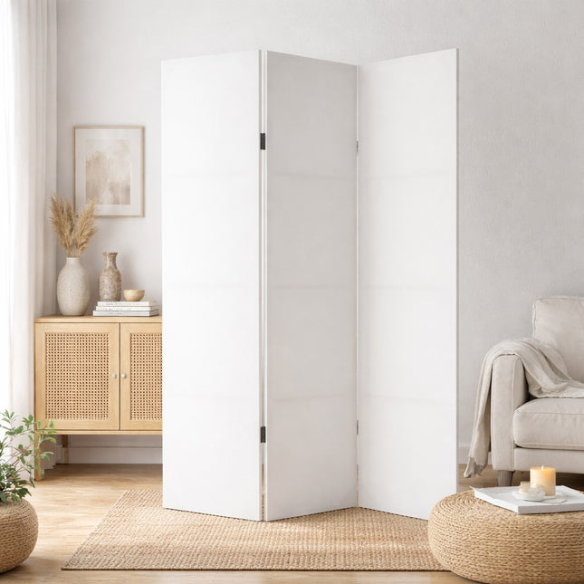 Wit kamerscherm blanco 3 panelen