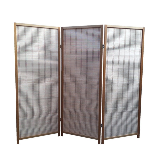 Kamerscherm Hout Naturel Laag en Breed B180xH150cm