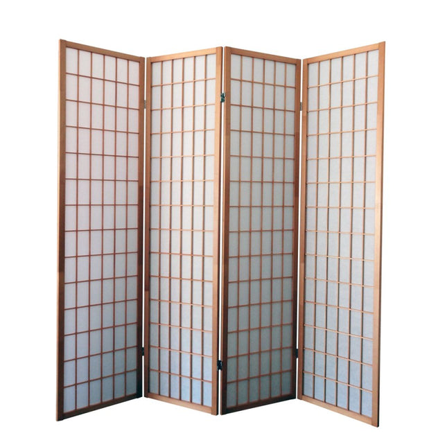 Kamerscherm Japans Naturel 4 panelen