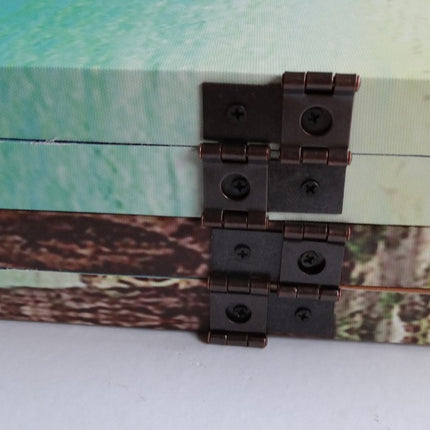 Kamerscherm Canvas Strand en Palmboom 4 panelen