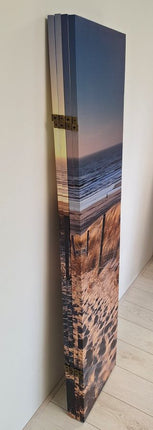 Kamerscherm Canvas Paravent Strand en Duinen 4 panelen