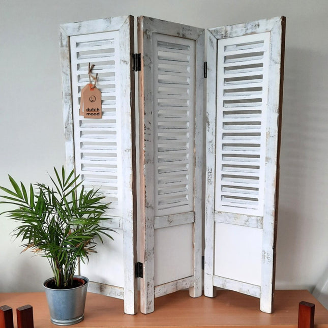 Raamscherm shutter wit