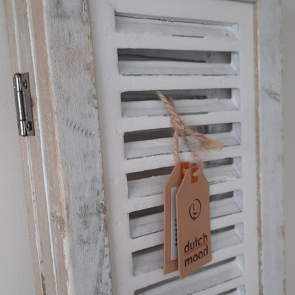 Raamscherm Shutter Wit 70 cm