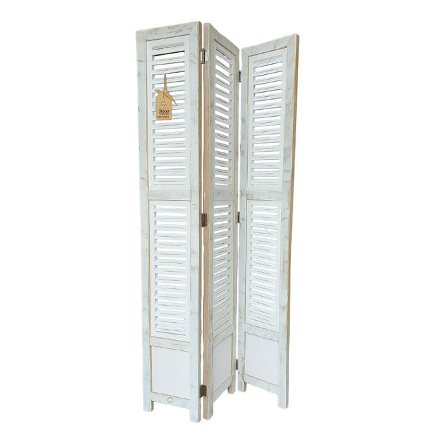 Decoratief shutterscherm in vintage stijl – 60x118 cm