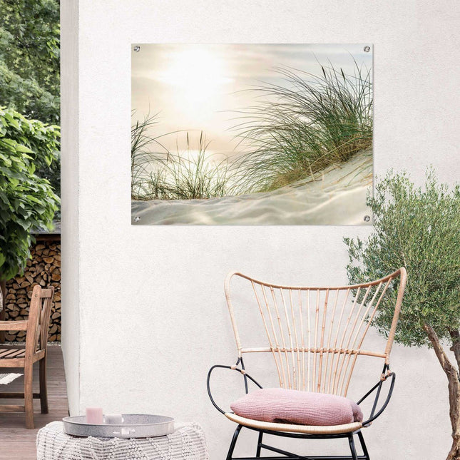 Tuindoek Zonsondergang Duinen 80x60